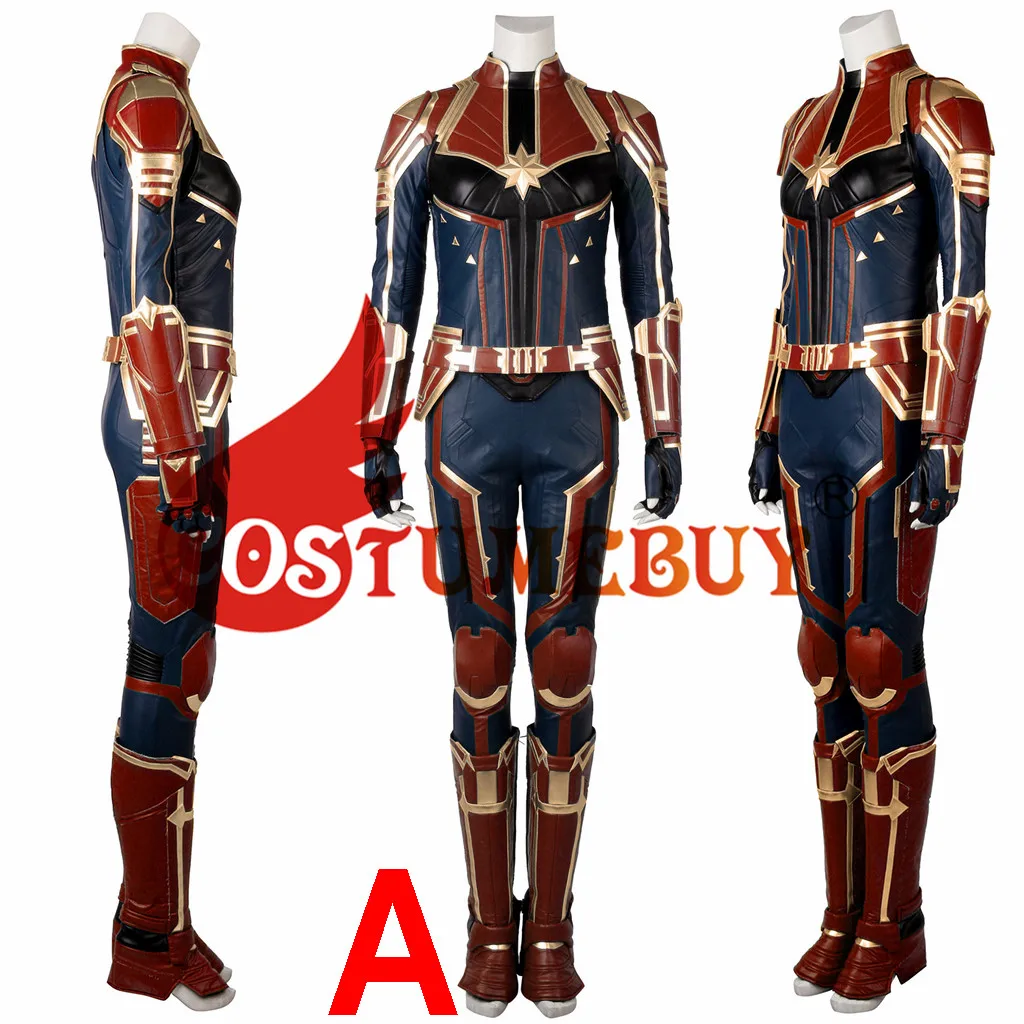 CostumeBuy с героями комиксов Марвел, Косплэй Marvel Кэрол костюм кары Дэнверс супергероя Для женщин фильма Марвел Капитан Косплэй костюм L920