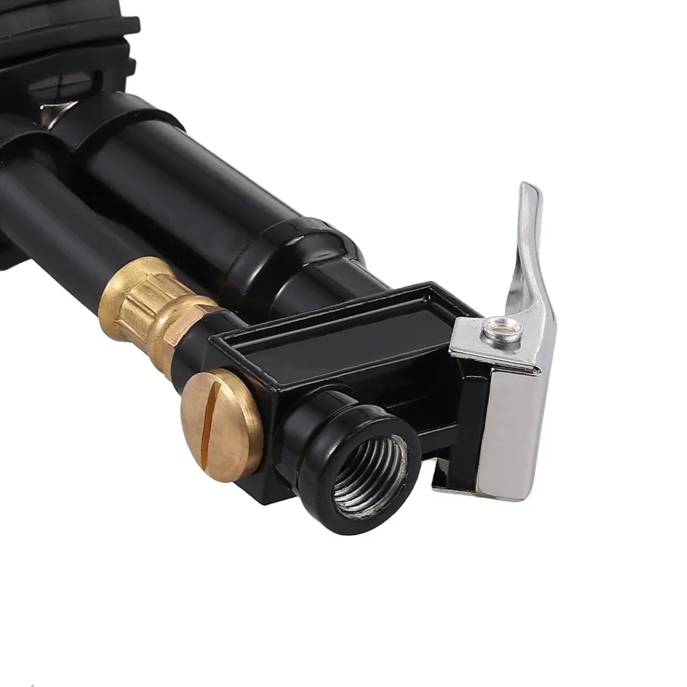 Neoteck цифровой шиномонтажный насос 0-200PSI с манометром с 4 колпачками клапана США ЕС стальной шиномонтажный Манометр с резиновым шлангом