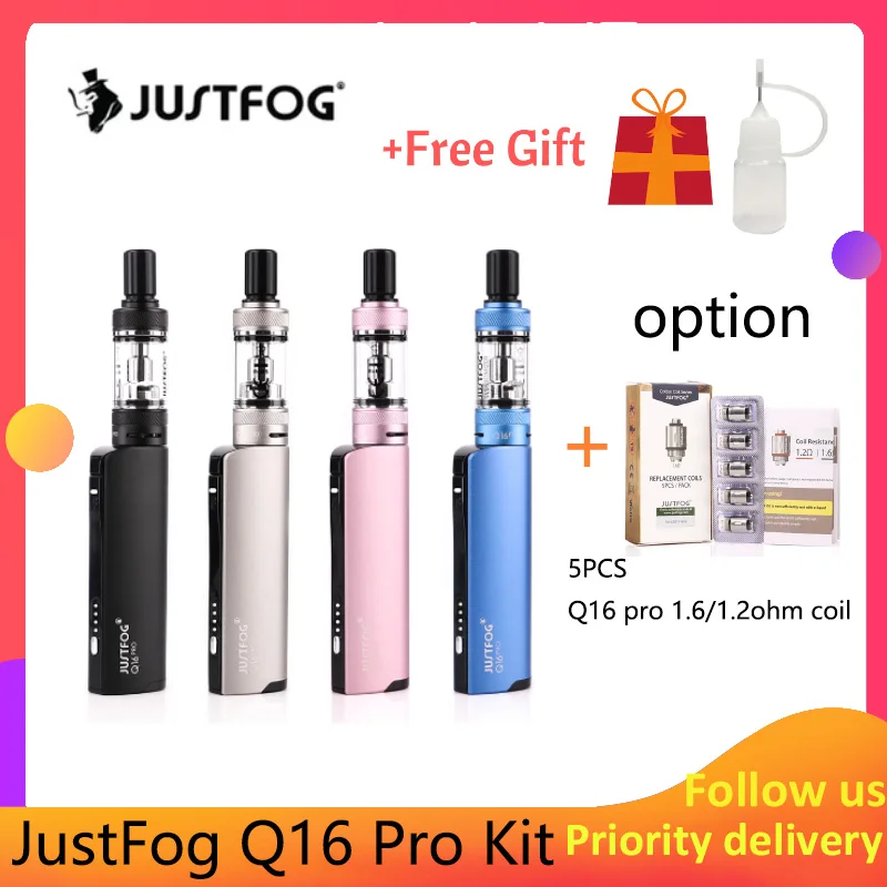 Новейший JustFog Q16 Профессиональный стартовый пакет 900 мАч электронная сигарета