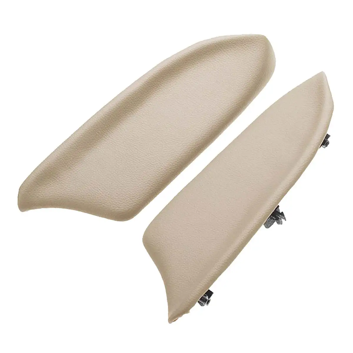 Beige Пара автомобиль панель передней двери DIY ручка подлокотника отделкой и из натуральной кожи для Honda Accord 2008 2009 2010 2011 2012 - Название цвета: Beige