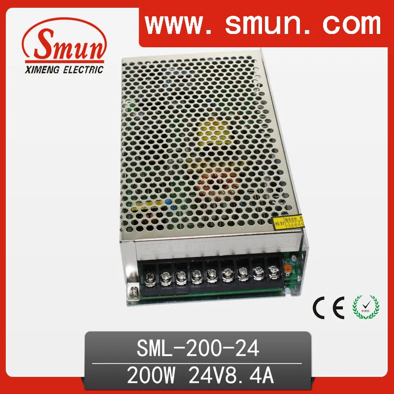 200 Вт 24Vdc 8A одиночный выход импульсный источник питания 220В вход с CE ROHS 2 года