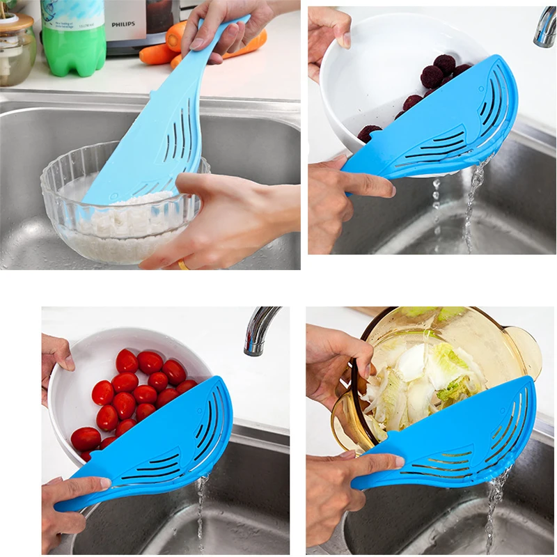 Unibird 1Pc Leaf Shape Colander Rice Wash Gadget Noodles Spaghetti Beans Strainers Kitchen Fruit&ampVegetable Cleaning Tool | Дом и сад