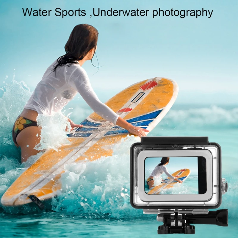 Go Pro Eplacement водонепроницаемый корпус чехол для GoPro Hero 7 6 5 черный камера Дайвинг крепление Спорт Экшн камеры аксессуары