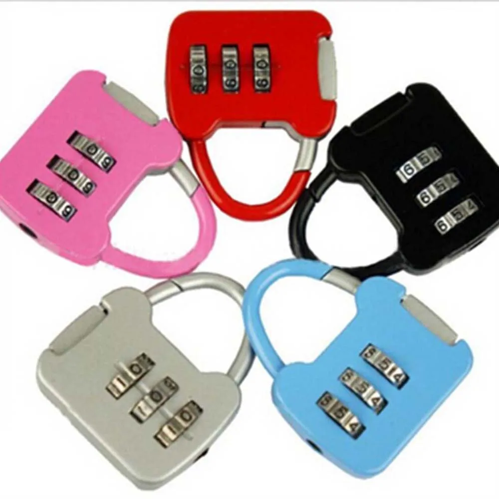 High Quality New Fashion Hot Sale 3 Digit Combination Luggage Code Lock Password Padlock Mini Suitcase | Обустройство дома