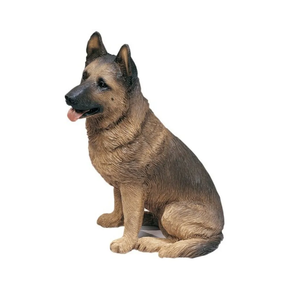 Мини искусственная черная немецкая овчарка Смола собака Декор для дома ремесло