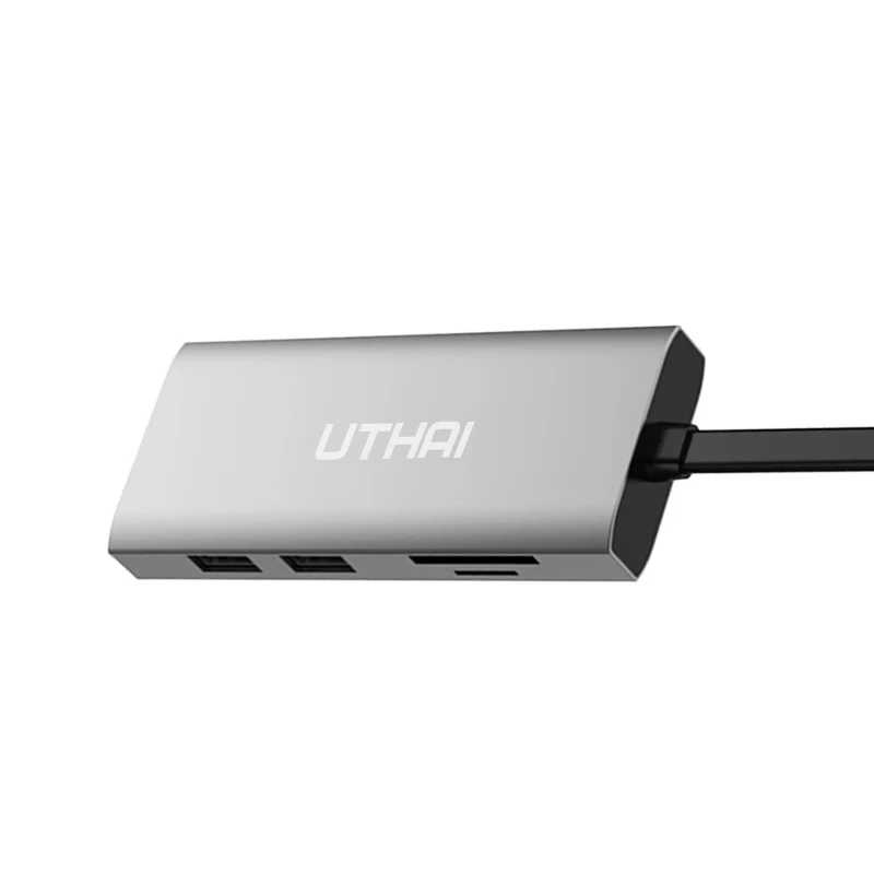 Утхай 5in 1 TCH01 USB 3 0 концентратор для MacBook Pro Air Многофункциональный Тип C видео в