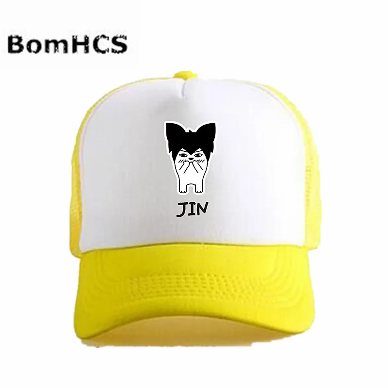 BomHCS Kpop Бейсболка Шляпа Fanshion Snapback BTS Bangtan Boys JIN Велоспорт хип хоп шляпа| |