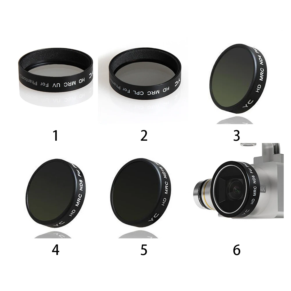 Фильтр объектива камеры UV CPL ND фильтр комплектующие для Дронов Phantom 3 4|Фотофильтры