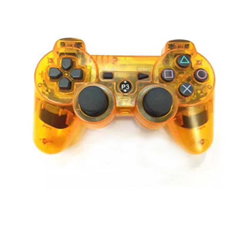 Orange Для sony PS3 прозрачный беспроводной контроллер Bluetooth геймпад для playstation 3 PS3 прозрачный джойстик - Цвет: Orange