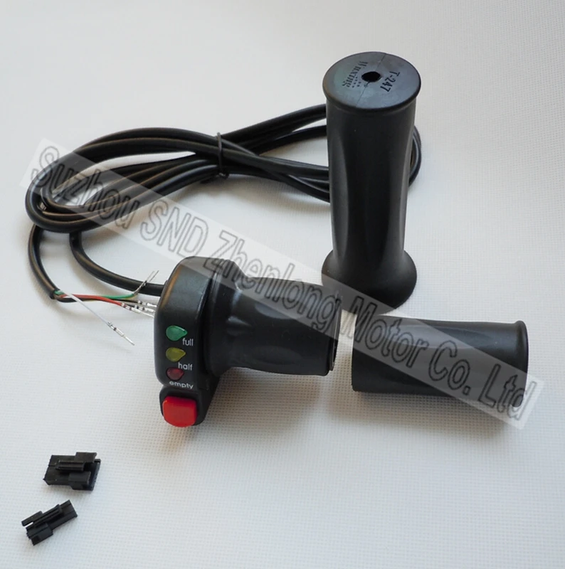 Дроссельная заслонка для электронного велосипеда 24 в 36 48 с индикатором батареи