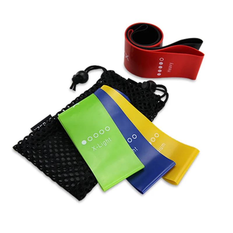 1 set 5 Colors Yoga Resistance Rubber Bands Indoor Outdoor Fitness Equipment Pilates Sport Training Workout Elastic Bands/ | Спорт и