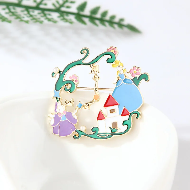 Alice In Wonderland, броши, значок, 6 стилей, мультяшный значок, металлическая эмаль, реквизит для косплея, аксессуары, ювелирное изделие, подарок для девочек и женщин
