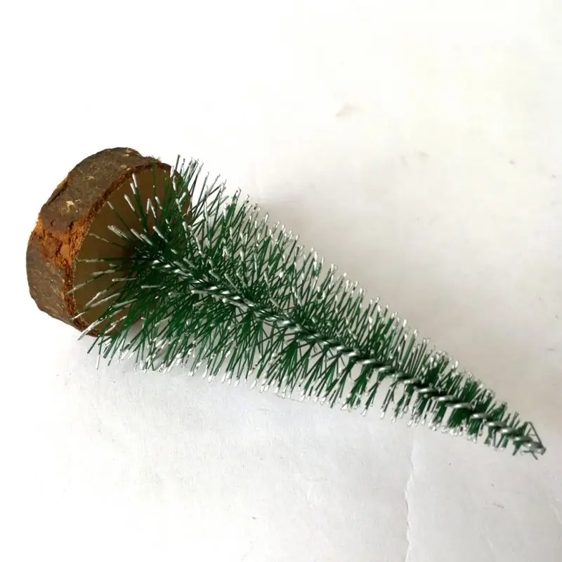 Christmas Tree Decor Ornaments Desktop DIY with Wooden Base Party Home 3Pcs H1 | Дом и сад