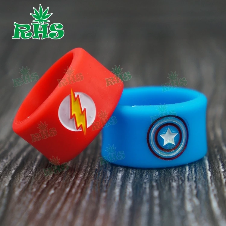 50pcs free ship Colorful with high Quality 100% Original Silicone Made Vape Band Rubber Rings Custom Logo On Vapeband from RHS | Дом и сад