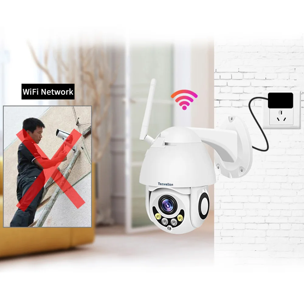 Wi Fi ip камера Full HD 1080 P Беспроводная Проводная PTZ наружная скорость купольная