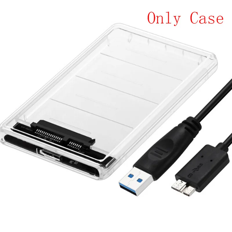 Прозрачный жесткий диск для win 2000/xp/7/8/10 или выше 2 5 дюйма SATA USB 3 0 внешний корпус