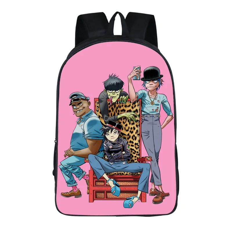 color2 Новые женские сумки Gorillaz с принтом, рюкзак для студентов, школьная сумка для девочек и мальчиков, рюкзак mochila, Настраиваемые дорожные сумки - Цвет: color2