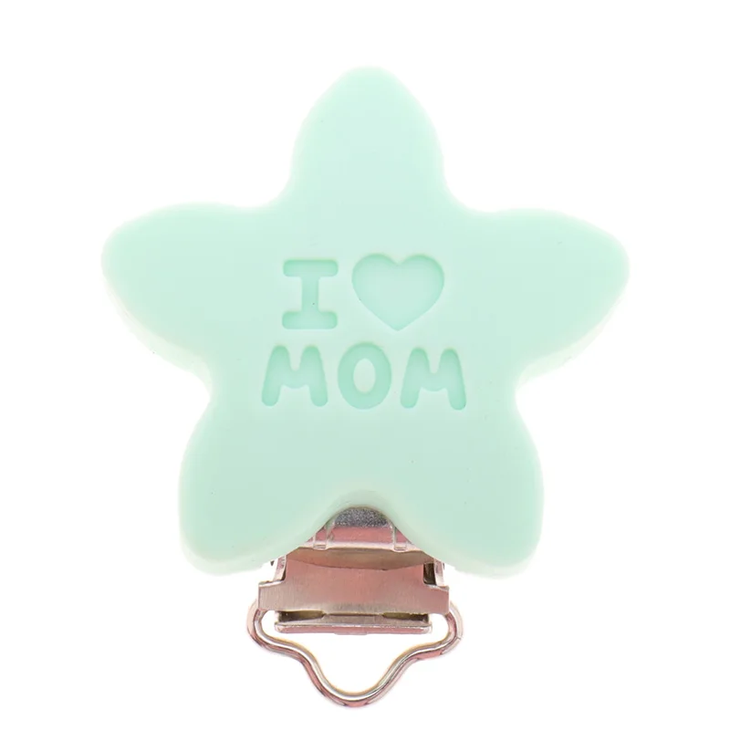 10 шт. силиконовые зажимы для I Love MOM BPA Free Детские Прорезыватели зубов ювелирные