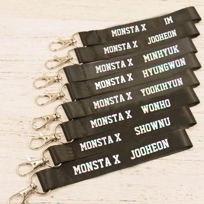 1 шт. MONSTA X мобильный телефон лазерный брелок красивый ремешок для сотового