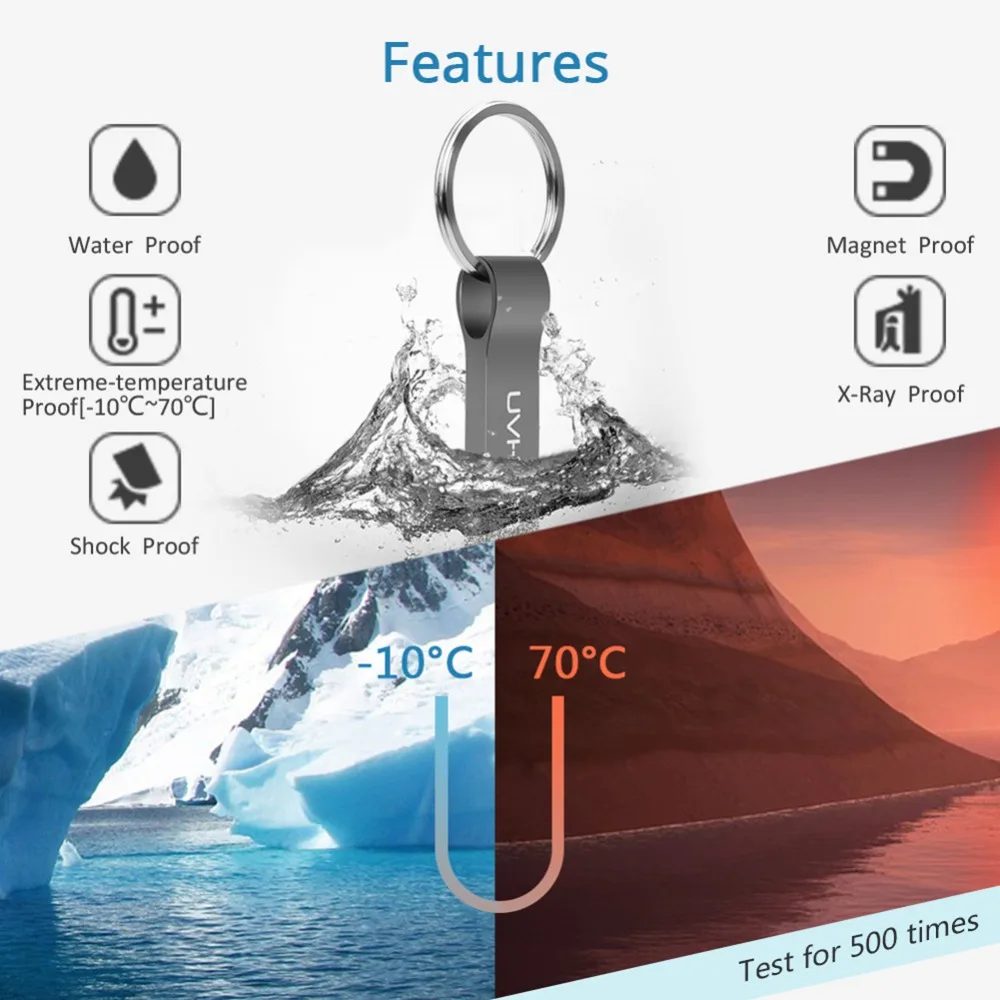 

LEIZHAN Metal USB Flash Drive Memory Stick Pendrive Data Storage U Drive 64GB 32GB 16GB 8GB 4GB Pen Drive U Disk