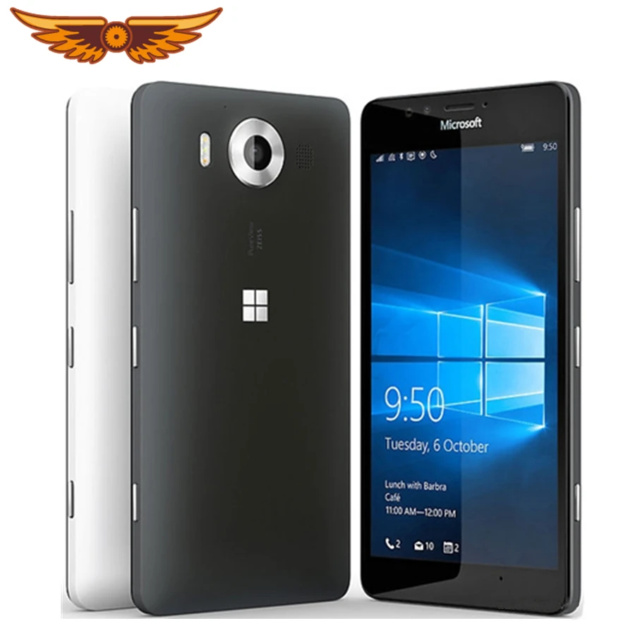 Оригинальный разблокированный Nokia Lumia 950 5 2 дюйма 32 Гб ПЗУ 3 ГБ ОЗУ 20 0 МП