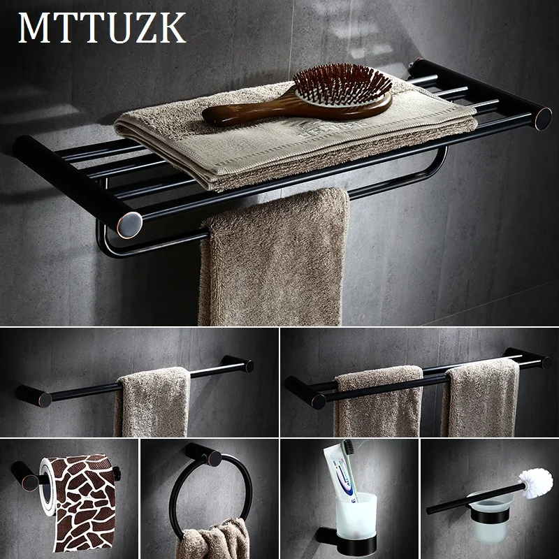MTTUZK Высококачественная бронзовая вешалка для полотенец с масляным нагревом