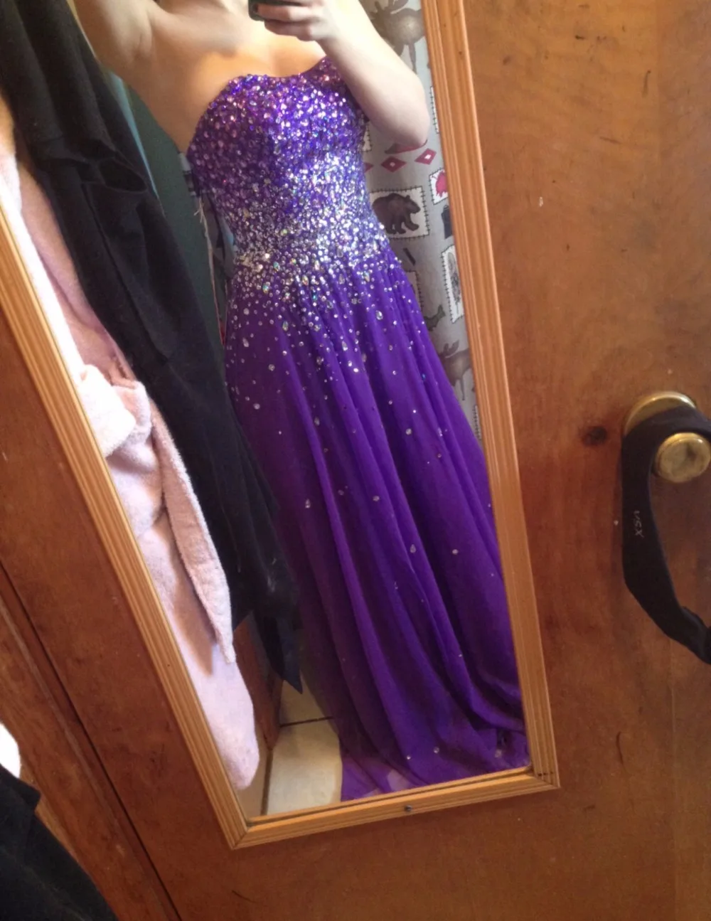 Пикантные фиолетовые Вечерние платья 2017 без рукавов Милая шеи Кристаллы спинки