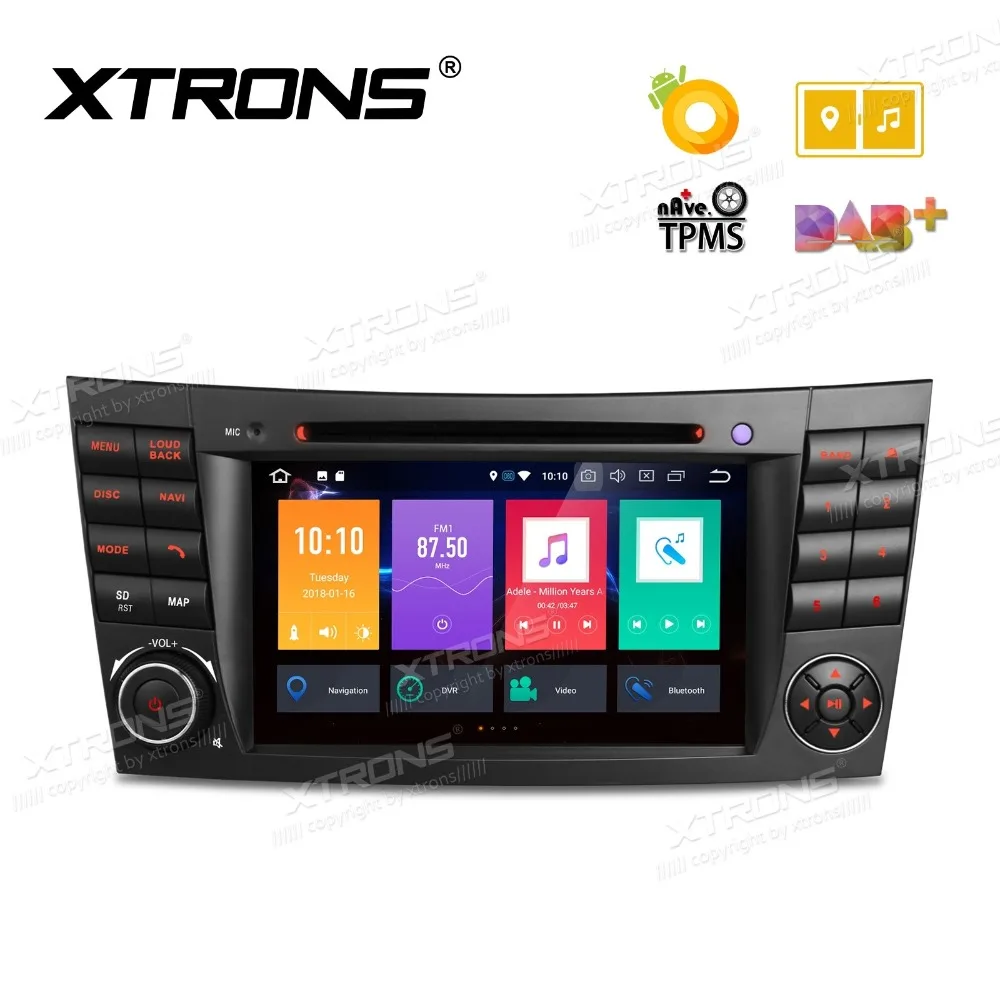 Автомобильный DVD плеер OS7 Android 8 0 GPS радио для Mercedes Benz E Class W211 2002 2008 и CLS w222 2005