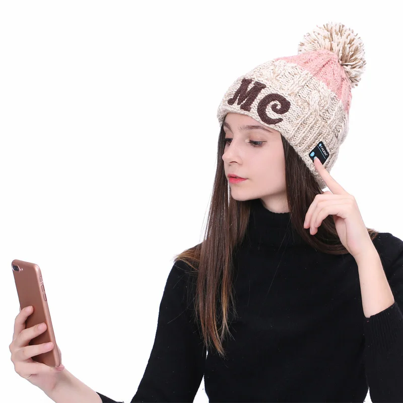 MICORSAX Новый Спорт Музыка вязаная шапка Bluetooth наушники кепки плюс бархат толстые