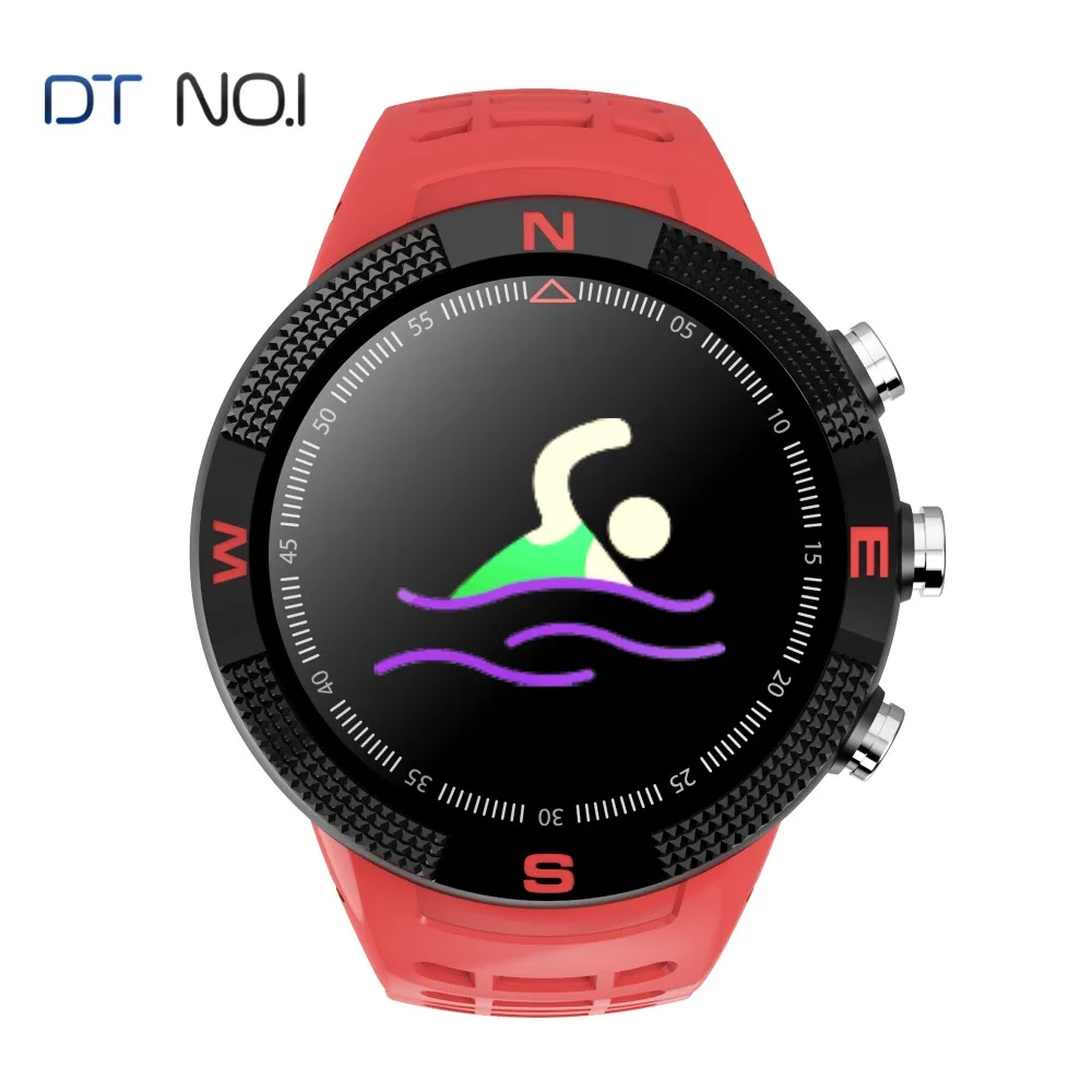 № 1 F18 gps ГЛОНАСС Smartwatch сердечного ритма спортивные часы браслет IP68 компас Bluetooth