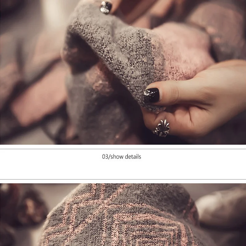 Модный шарф винно красного цвета с принтом зимние плотные теплые шали и шарфы для