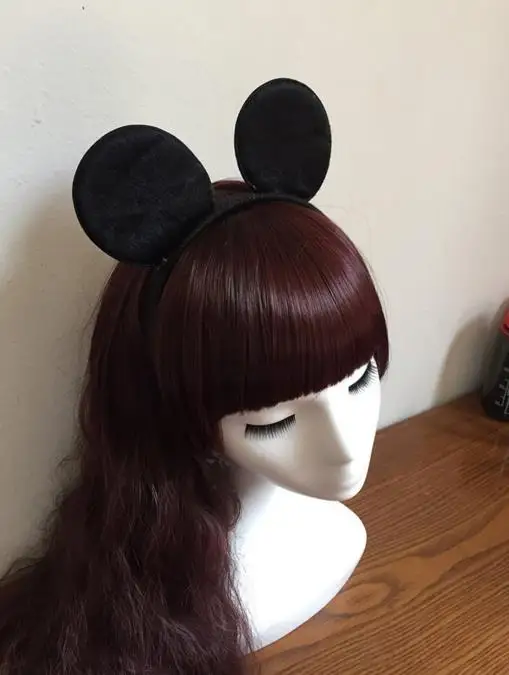 Головной убор Однотонный черный для мальчиков и девочек повязка на голову с