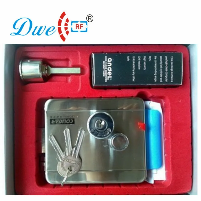 DWE CC RF Электрический замок 12 В Rfid Электронный дверной из нержавеющей стали для