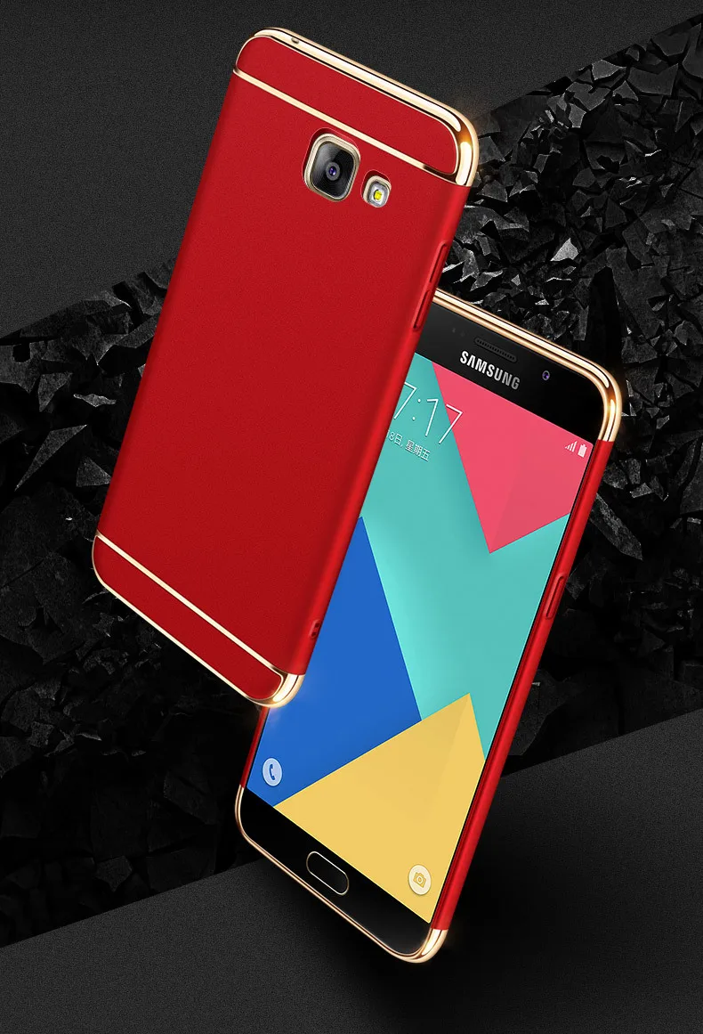 YonLinTan чехол, чехол, чехол для samsung Galaxy A5 A 5 A520, Роскошный чехол на 360 телефон, жесткий пластиковый 3d милый чехол s