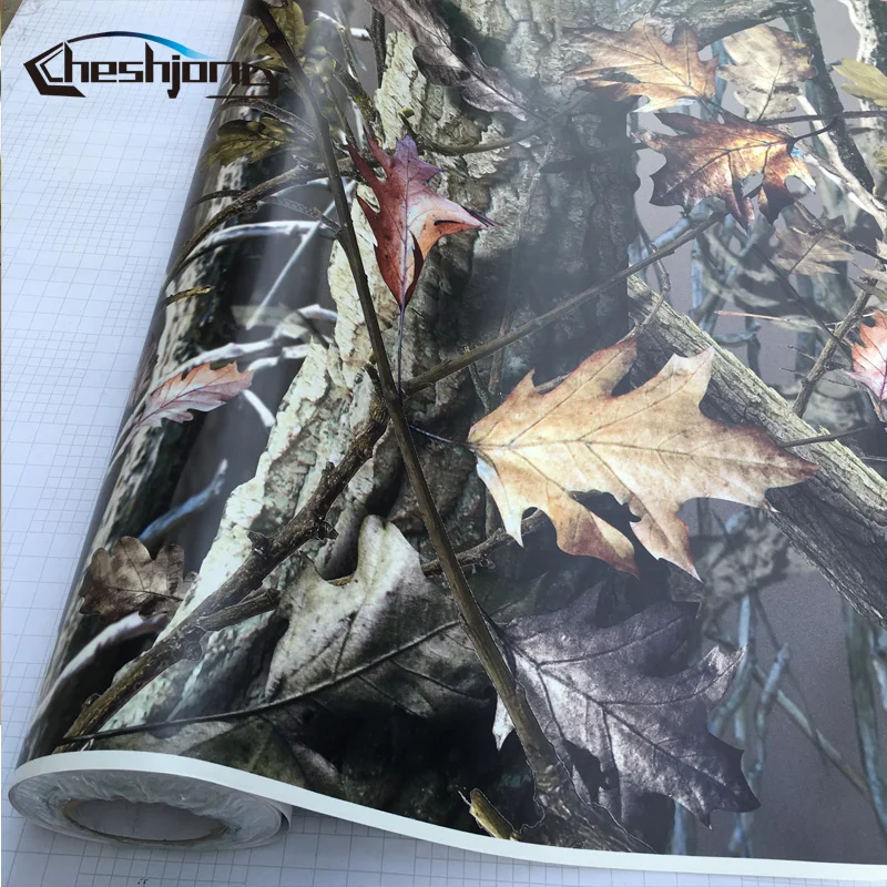 Big Real Leaf Tree Camouflage Vinyl Camo Sticker Bomb Fabric Foil Sheet Car Wrap Hood Roof Decal Styling | Автомобили и мотоциклы