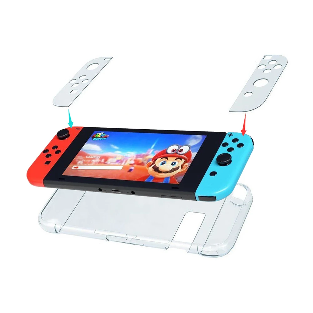 Защитный корпус под стекло Прозрачный чехол для ПК для Nintendo Switch NS NX чехол жесткий прозрачный чехол для задней крышки оболочка для nyd аксессуары