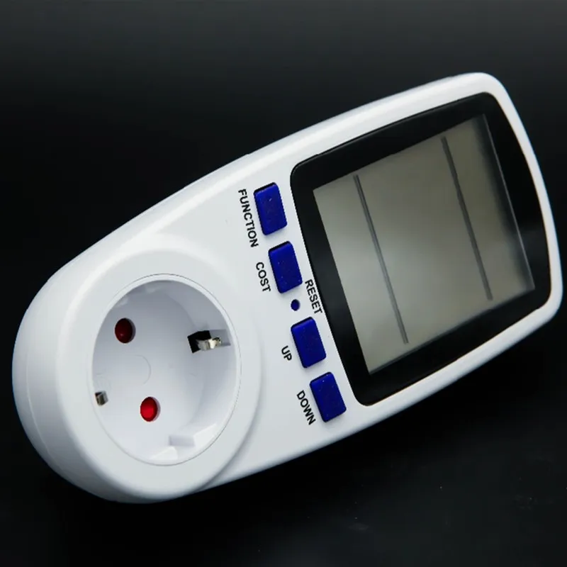 Немецкий Тип ЕС цифровой измеритель мощности Вольт Напряжение ваттметр