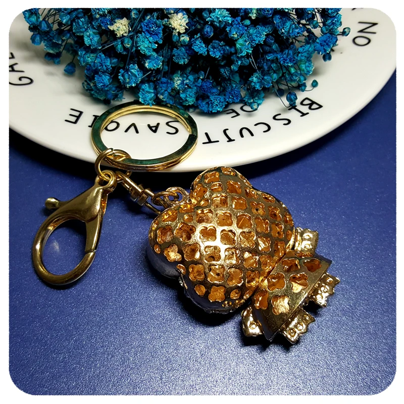 Rhinestone Cute Cartoon Frog Style Handbag Charm Ornament Accessory Fantastic 3D Key Chain Gift | Chains