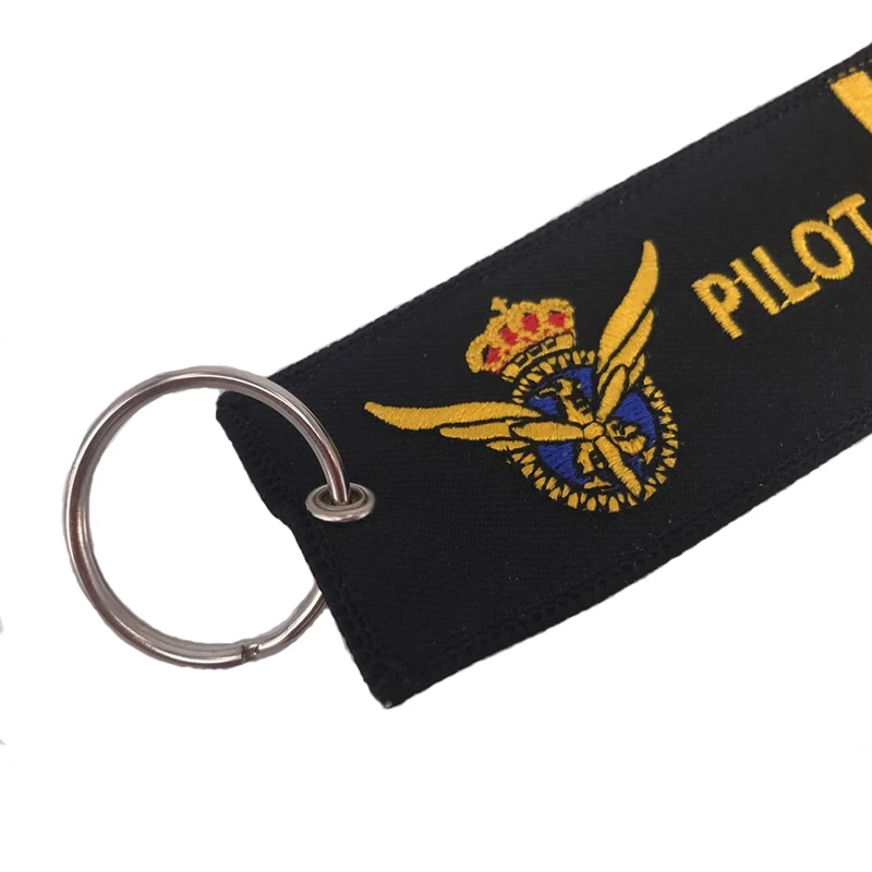 3 PCS/LOT Pilot Key Chain for Motorcycle Chains Aviation Gifts Fashionable Remove Before Flight KeychainEmbroidery Fob | Украшения и