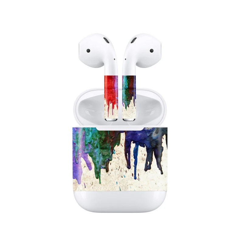 AirPod наклейки скины полный виниловая наклейка кожаный наушник наушники крышка