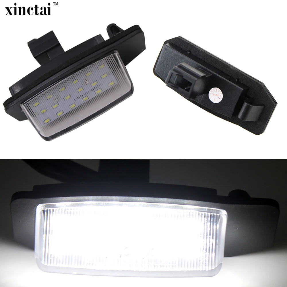 2 шт. 12В LED Canbus безошибочная автомобильная светодиодная лампа номерного знака для