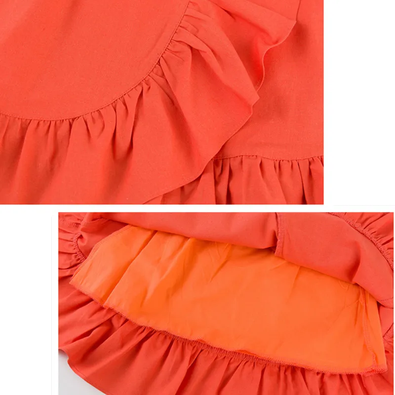 4 to 14 years kids &amp teenager girls summer fashion ruffle cotton casual trumpet skirts children red blue tutu skirt clothes |