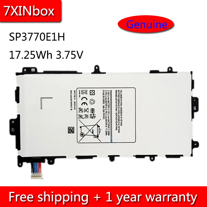 7XINbox 17.25Wh 3 75 V подлинный SP3770E1H аккумулятор для Samsung Galaxy Note 8 0 GT N5110 N5100 N5120 SGH I467 I467ZWAATT