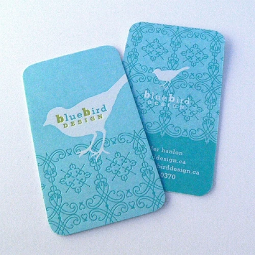 Пользовательские визитные карточки элегантные бумажные с цветным краем