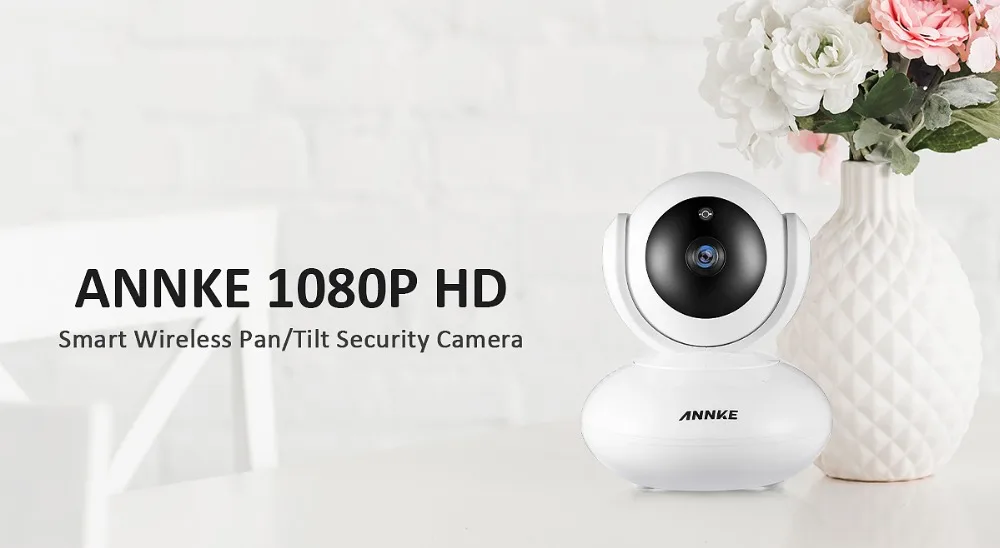 ANNKE 1080P PTZ домашняя IP камера безопасности Беспроводная Смарт ИК WiFi камера Аудио запись наблюдения детский монитор HD мини CCTV камера