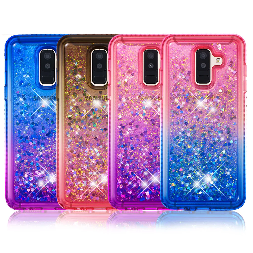 For Samsung Galaxy A6 Plus Bling Case J8 2018 Jean Cute Glitter Diamond Bumper Cover SM-A605FN/DS SM-J810F/DS SM J810F A605FN/DS | Мобильные