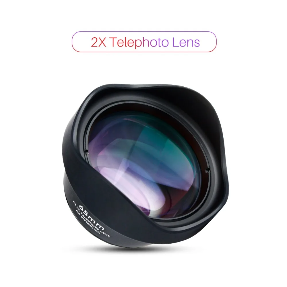 Объектив ulanzi HD 4K для телефона 2X Telephoto 100 широкоугольный CPL 238 рыбий глаз iphone 7/8 X HUAWEI