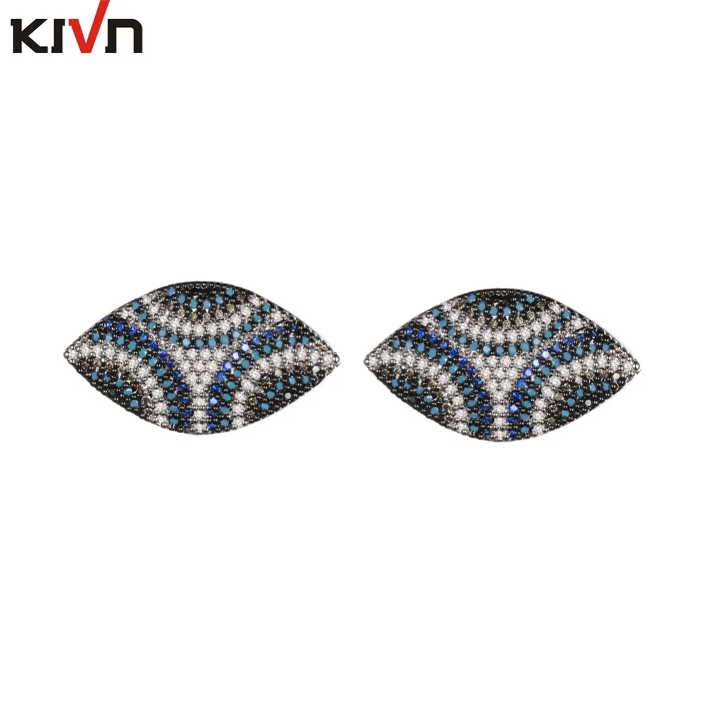 

Women Fashion Jewelry Turkish Blue eye CZ Cubic Zirconia Stud Wedding Bridal Earrings Mothers Birthday Gifts 10pcs Lot Wholesale