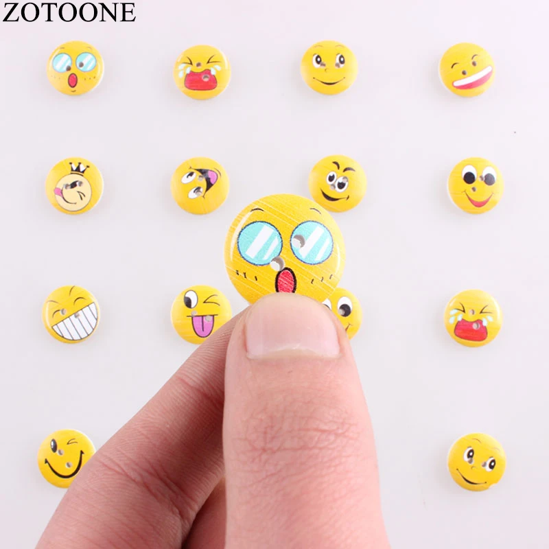 ZOTOONE 50 шт в наборе Наслаждайтесь уход за кожей лица круглый деревянный кнопки для