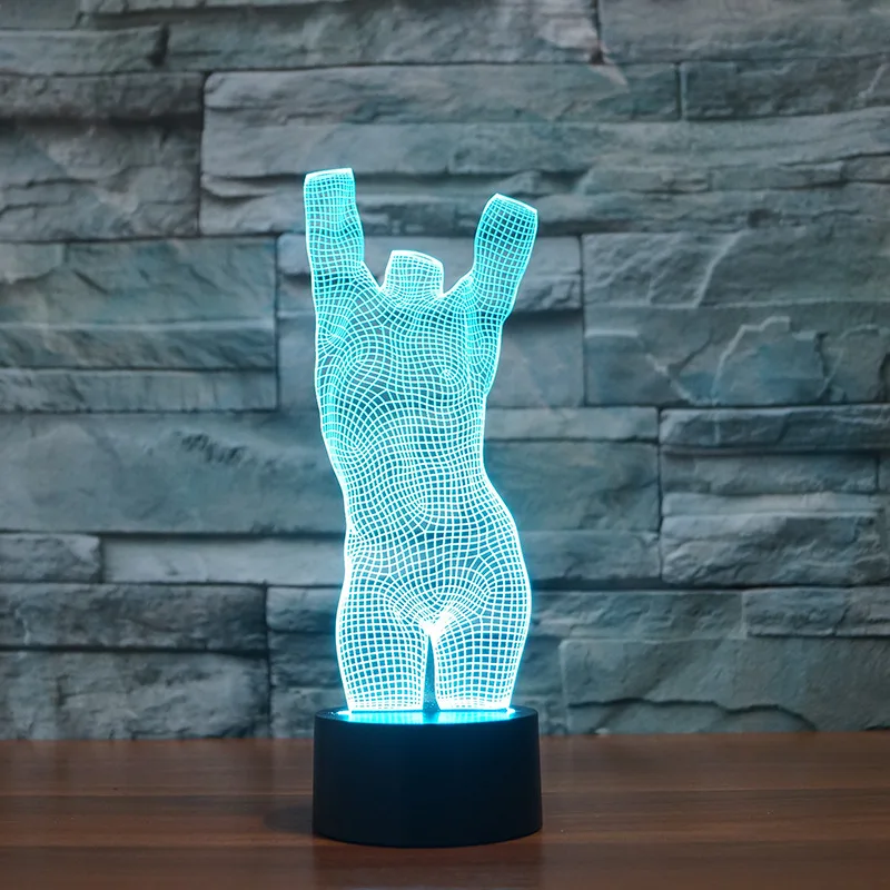 

Novel Electronic Products 3d Led Desk Lamp Usb Touch Energy saving Gradual Change LED USB Night Table Lamp For Bedroom